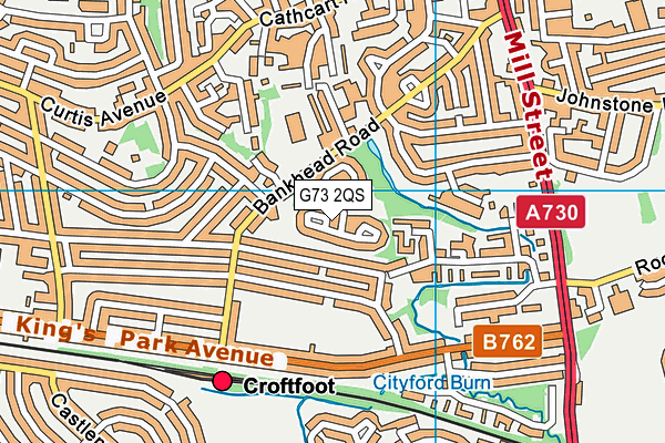 G73 2QS map - OS VectorMap District (Ordnance Survey) G73 2QS map - OS VectorMap District (Ordnance Survey)