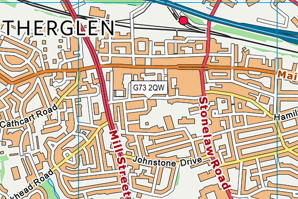 G73 2QW map - OS VectorMap District (Ordnance Survey)