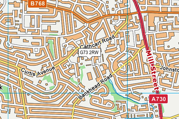 G73 2RW map - OS VectorMap District (Ordnance Survey) G73 2RW map - OS VectorMap District (Ordnance Survey)