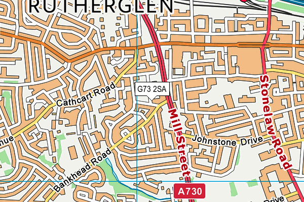 G73 2SA map - OS VectorMap District (Ordnance Survey) G73 2SA map - OS VectorMap District (Ordnance Survey)