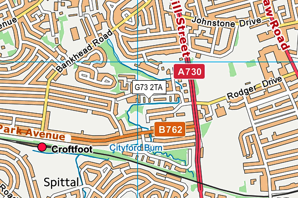 G73 2TA map - OS VectorMap District (Ordnance Survey) G73 2TA map - OS VectorMap District (Ordnance Survey)
