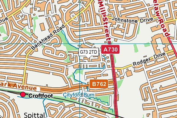 G73 2TD map - OS VectorMap District (Ordnance Survey) G73 2TD map - OS VectorMap District (Ordnance Survey)