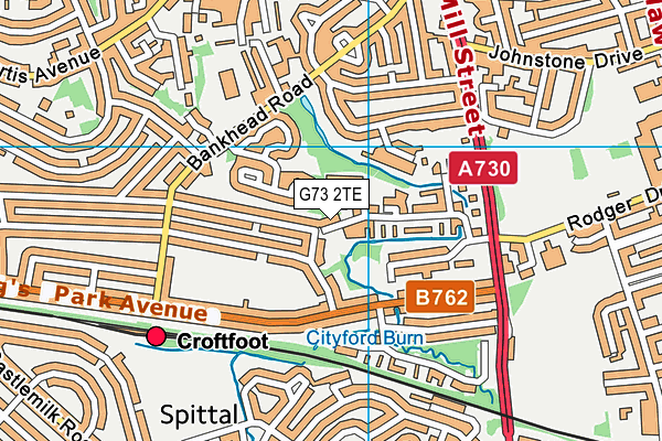G73 2TE map - OS VectorMap District (Ordnance Survey) G73 2TE map - OS VectorMap District (Ordnance Survey)