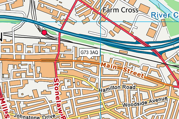 G73 3AQ map - OS VectorMap District (Ordnance Survey)