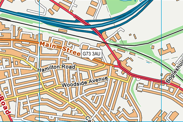 G73 3AU map - OS VectorMap District (Ordnance Survey)