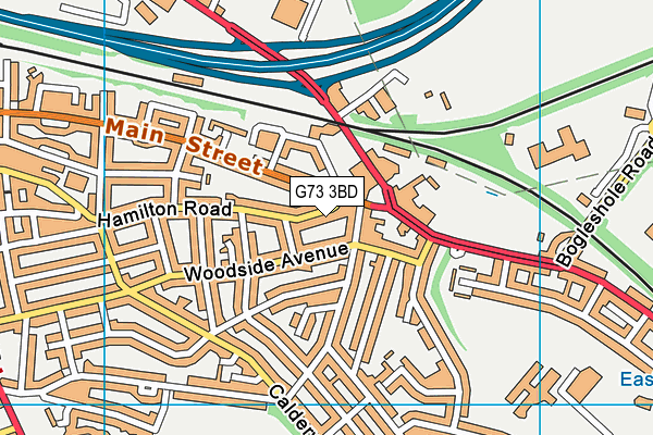 G73 3BD map - OS VectorMap District (Ordnance Survey) G73 3BD map - OS VectorMap District (Ordnance Survey)