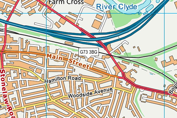 G73 3BG map - OS VectorMap District (Ordnance Survey)