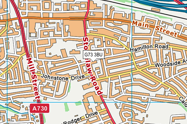 G73 3BU map - OS VectorMap District (Ordnance Survey) G73 3BU map - OS VectorMap District (Ordnance Survey)