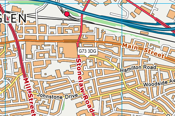 G73 3DG map - OS VectorMap District (Ordnance Survey)
