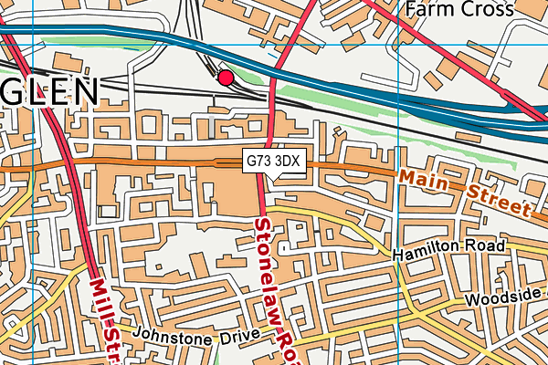 G73 3DX map - OS VectorMap District (Ordnance Survey) G73 3DX map - OS VectorMap District (Ordnance Survey)