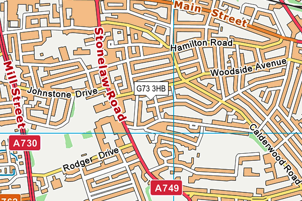G73 3HB map - OS VectorMap District (Ordnance Survey) G73 3HB map - OS VectorMap District (Ordnance Survey)