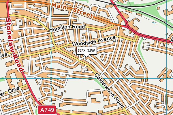 G73 3JW map - OS VectorMap District (Ordnance Survey)