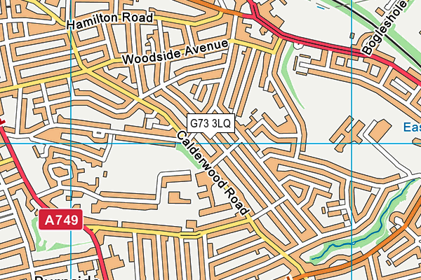G73 3LQ map - OS VectorMap District (Ordnance Survey) G73 3LQ map - OS VectorMap District (Ordnance Survey)