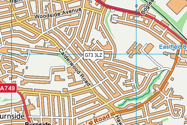 G73 3LZ map - OS VectorMap District (Ordnance Survey) G73 3LZ map - OS VectorMap District (Ordnance Survey)