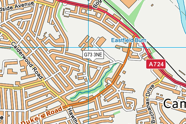 G73 3NE map - OS VectorMap District (Ordnance Survey)
