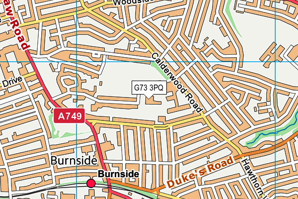 G73 3PQ map - OS VectorMap District (Ordnance Survey) G73 3PQ map - OS VectorMap District (Ordnance Survey)