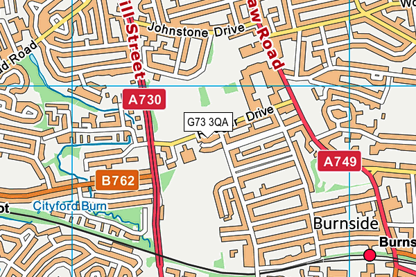 G73 3QA map - OS VectorMap District (Ordnance Survey) G73 3QA map - OS VectorMap District (Ordnance Survey)