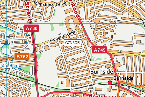 G73 3QR map - OS VectorMap District (Ordnance Survey)