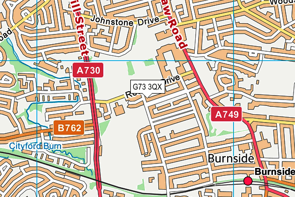 G73 3QX map - OS VectorMap District (Ordnance Survey) G73 3QX map - OS VectorMap District (Ordnance Survey)