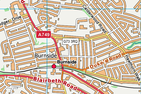 G73 3RQ map - OS VectorMap District (Ordnance Survey) G73 3RQ map - OS VectorMap District (Ordnance Survey)