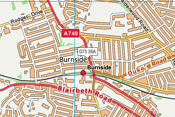 G73 3SA map - OS VectorMap District (Ordnance Survey) G73 3SA map - OS VectorMap District (Ordnance Survey)