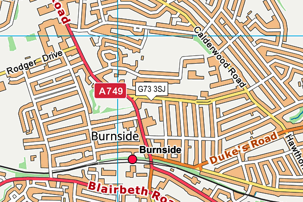 G73 3SJ map - OS VectorMap District (Ordnance Survey) G73 3SJ map - OS VectorMap District (Ordnance Survey)