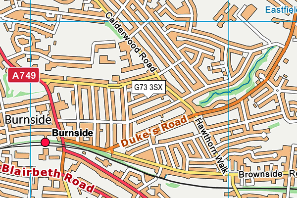 G73 3SX map - OS VectorMap District (Ordnance Survey) G73 3SX map - OS VectorMap District (Ordnance Survey)