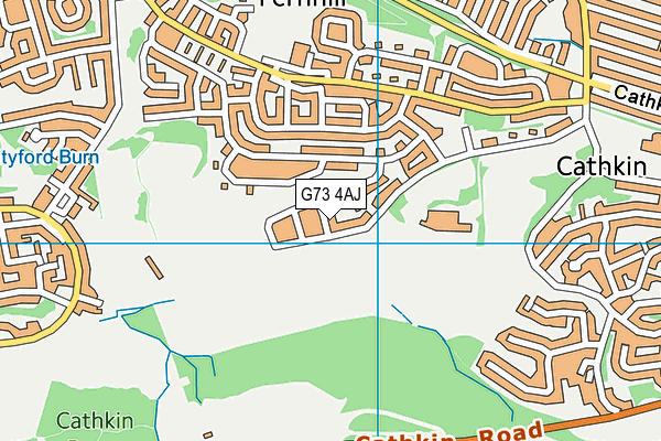 G73 4AJ map - OS VectorMap District (Ordnance Survey) G73 4AJ map - OS VectorMap District (Ordnance Survey)