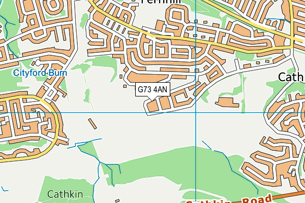 G73 4AN map - OS VectorMap District (Ordnance Survey) G73 4AN map - OS VectorMap District (Ordnance Survey)