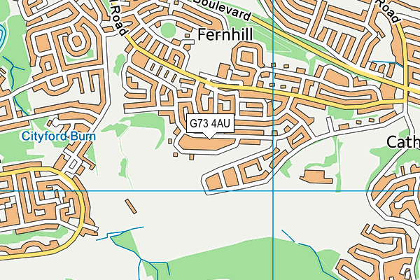 G73 4AU map - OS VectorMap District (Ordnance Survey) G73 4AU map - OS VectorMap District (Ordnance Survey)