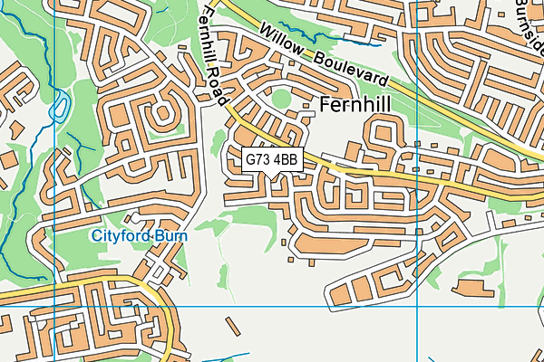 G73 4BB map - OS VectorMap District (Ordnance Survey) G73 4BB map - OS VectorMap District (Ordnance Survey)