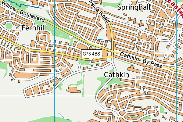 G73 4BS map - OS VectorMap District (Ordnance Survey) G73 4BS map - OS VectorMap District (Ordnance Survey)