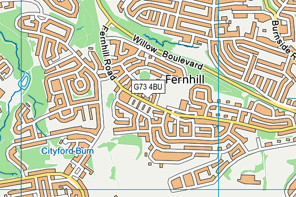 G73 4BU map - OS VectorMap District (Ordnance Survey) G73 4BU map - OS VectorMap District (Ordnance Survey)