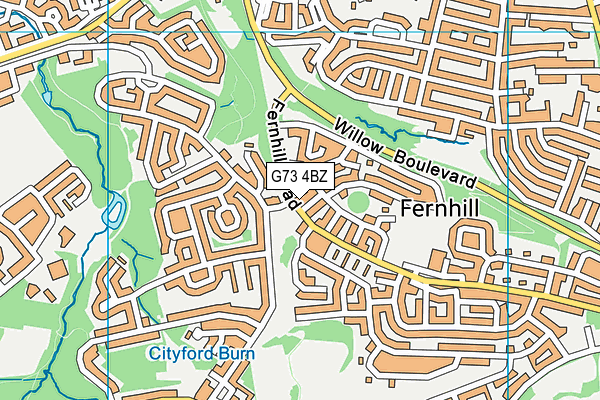 G73 4BZ map - OS VectorMap District (Ordnance Survey) G73 4BZ map - OS VectorMap District (Ordnance Survey)