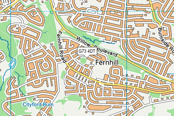 G73 4DT map - OS VectorMap District (Ordnance Survey) G73 4DT map - OS VectorMap District (Ordnance Survey)