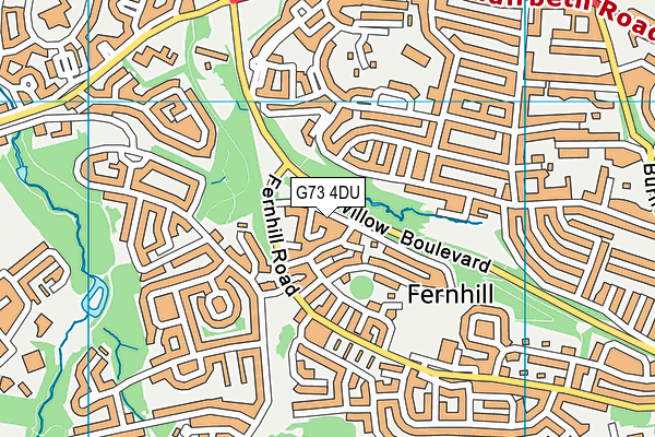 G73 4DU map - OS VectorMap District (Ordnance Survey) G73 4DU map - OS VectorMap District (Ordnance Survey)