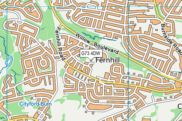 G73 4DW map - OS VectorMap District (Ordnance Survey) G73 4DW map - OS VectorMap District (Ordnance Survey)