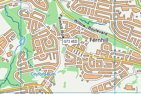 G73 4ED map - OS VectorMap District (Ordnance Survey) G73 4ED map - OS VectorMap District (Ordnance Survey)