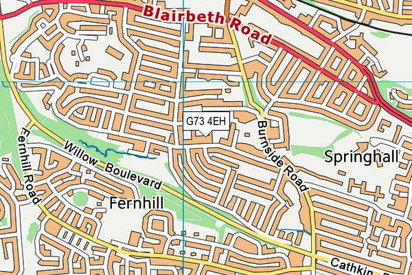 G73 4EH map - OS VectorMap District (Ordnance Survey) G73 4EH map - OS VectorMap District (Ordnance Survey)