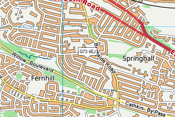 G73 4EJ map - OS VectorMap District (Ordnance Survey) G73 4EJ map - OS VectorMap District (Ordnance Survey)