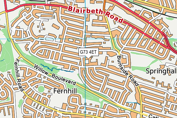 G73 4ET map - OS VectorMap District (Ordnance Survey) G73 4ET map - OS VectorMap District (Ordnance Survey)