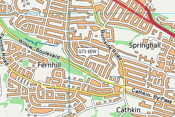 G73 4EW map - OS VectorMap District (Ordnance Survey) G73 4EW map - OS VectorMap District (Ordnance Survey)