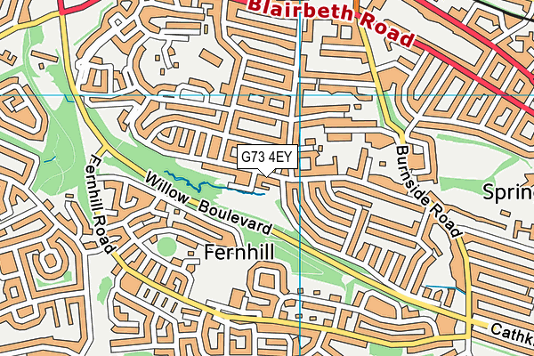 G73 4EY map - OS VectorMap District (Ordnance Survey) G73 4EY map - OS VectorMap District (Ordnance Survey)