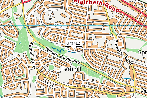 G73 4EZ map - OS VectorMap District (Ordnance Survey) G73 4EZ map - OS VectorMap District (Ordnance Survey)