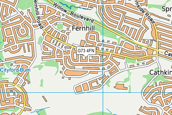 G73 4FN map - OS VectorMap District (Ordnance Survey) G73 4FN map - OS VectorMap District (Ordnance Survey)