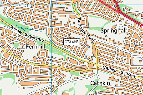 G73 4HB map - OS VectorMap District (Ordnance Survey) G73 4HB map - OS VectorMap District (Ordnance Survey)
