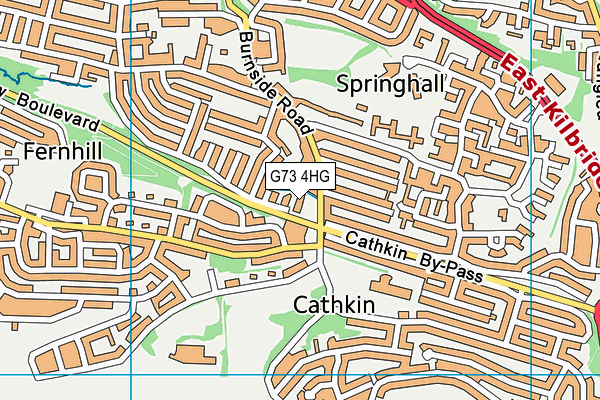 G73 4HG map - OS VectorMap District (Ordnance Survey) G73 4HG map - OS VectorMap District (Ordnance Survey)