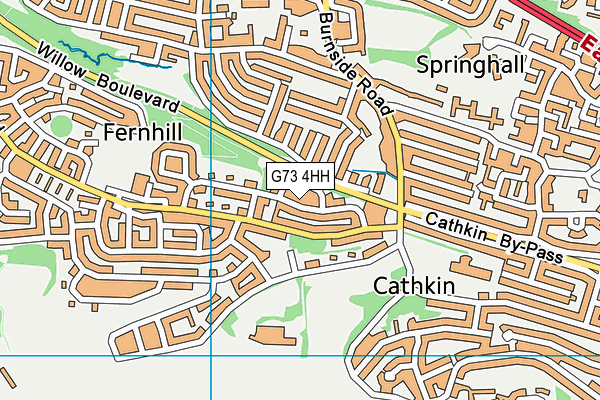 G73 4HH map - OS VectorMap District (Ordnance Survey) G73 4HH map - OS VectorMap District (Ordnance Survey)