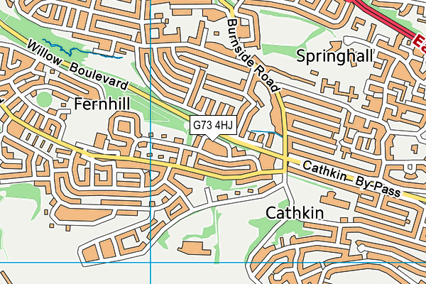 G73 4HJ map - OS VectorMap District (Ordnance Survey) G73 4HJ map - OS VectorMap District (Ordnance Survey)
