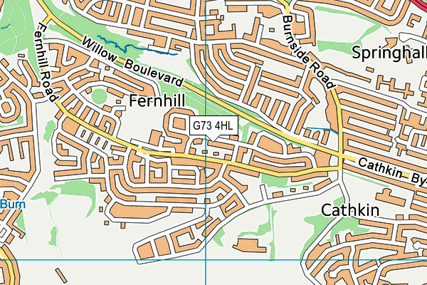 G73 4HL map - OS VectorMap District (Ordnance Survey) G73 4HL map - OS VectorMap District (Ordnance Survey)